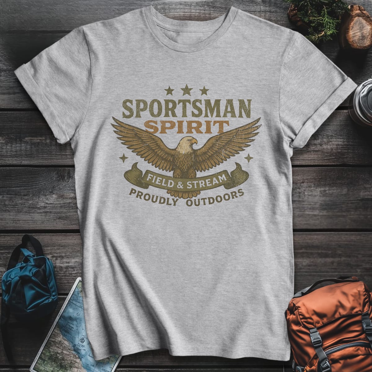 Sportsman Spirit T-Shirt - Sport Grey variant