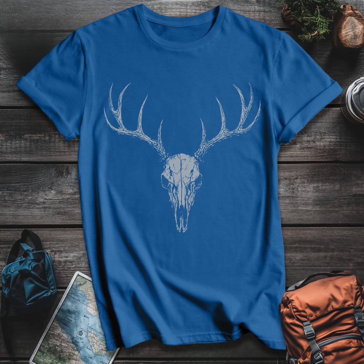 Skull Rack T-Shirt - Royal variant