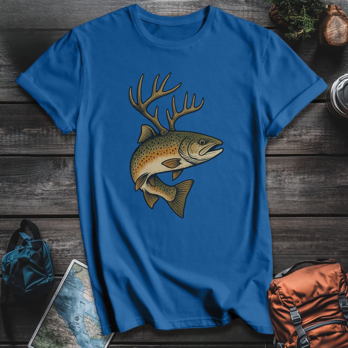 Rack & Reel T-Shirt - Royal variant