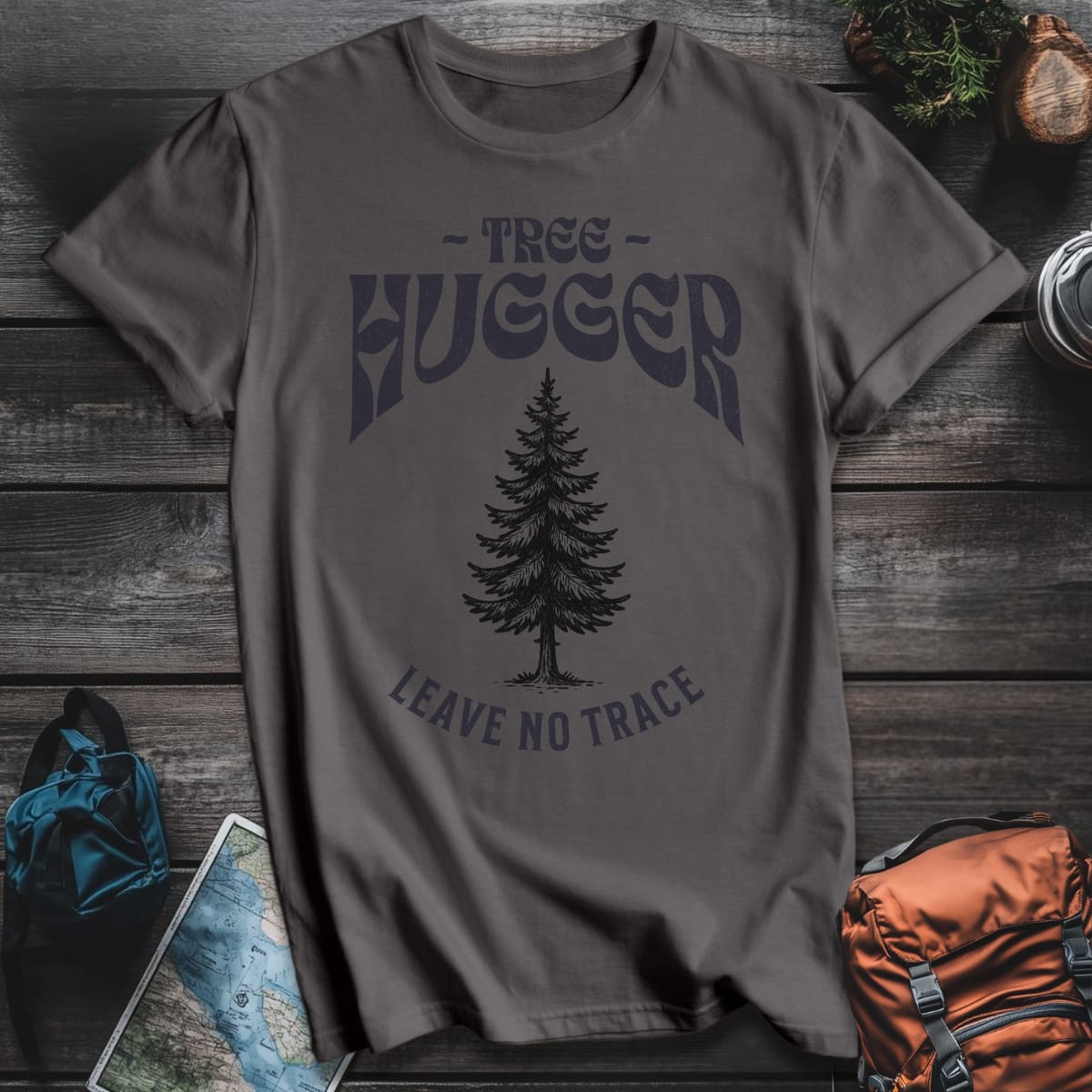 Tree Hugger T-Shirt - Charcoal variant