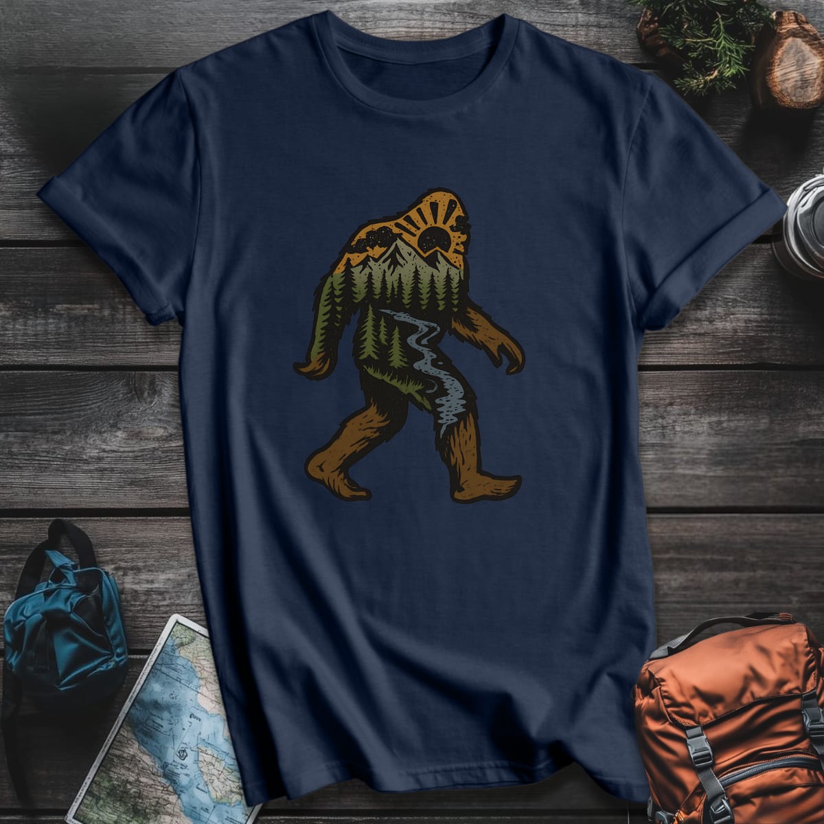 Wilderness Stroll T-Shirt - Navy variant