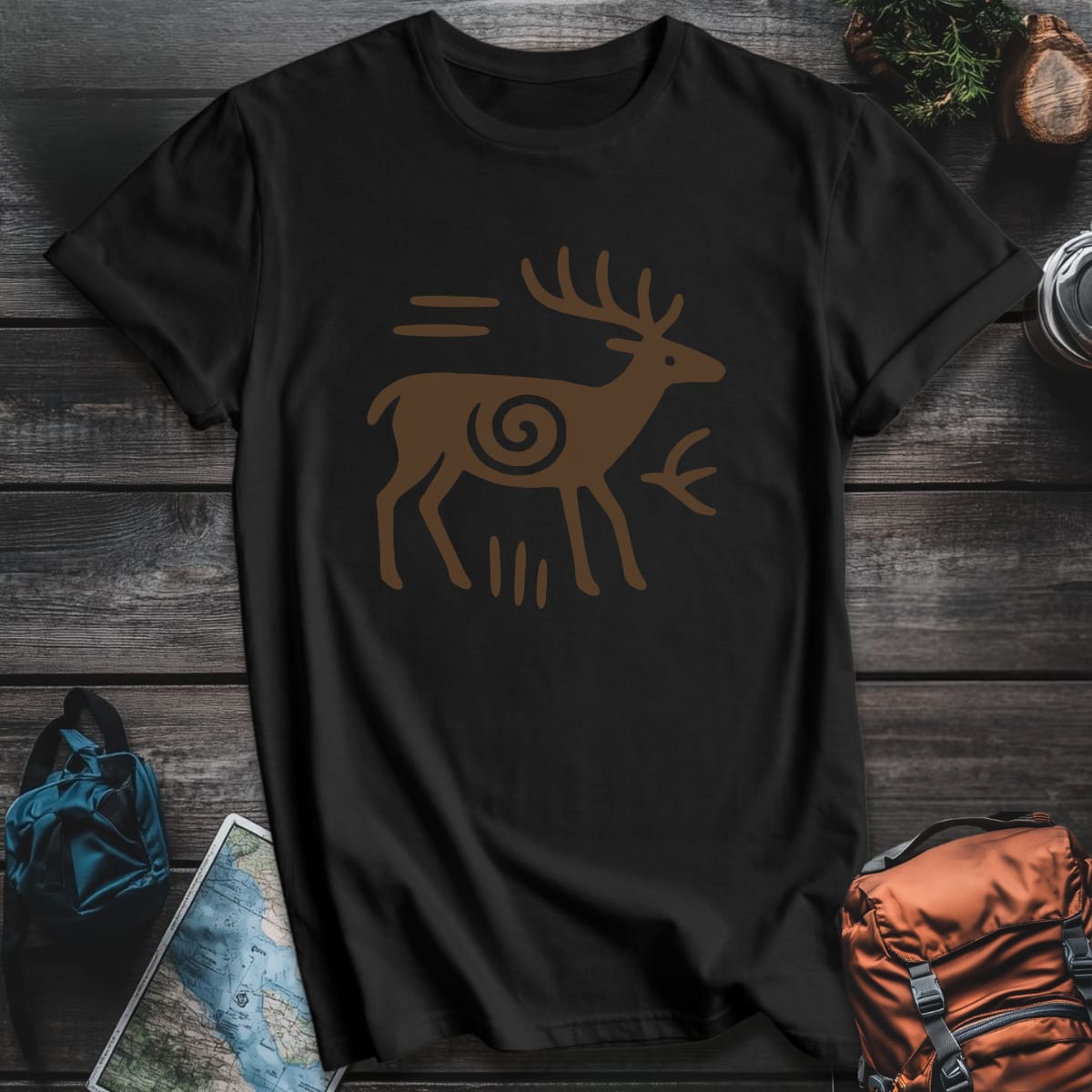 Wapiti T-Shirt - Black variant