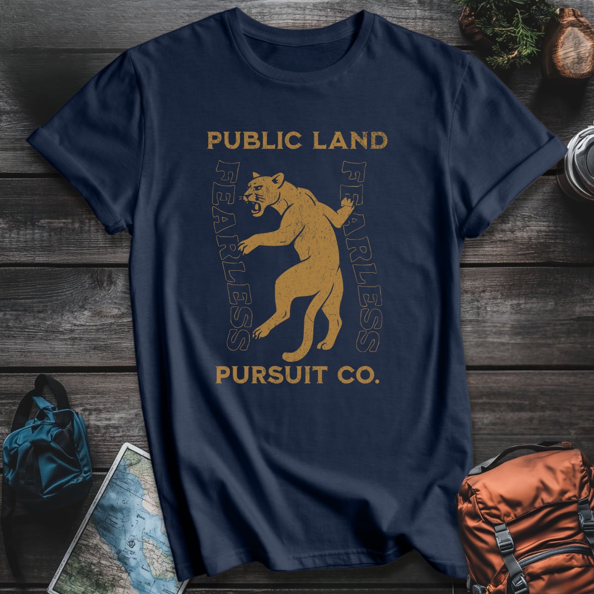 Fearless Pursuit T-Shirt - Navy variant