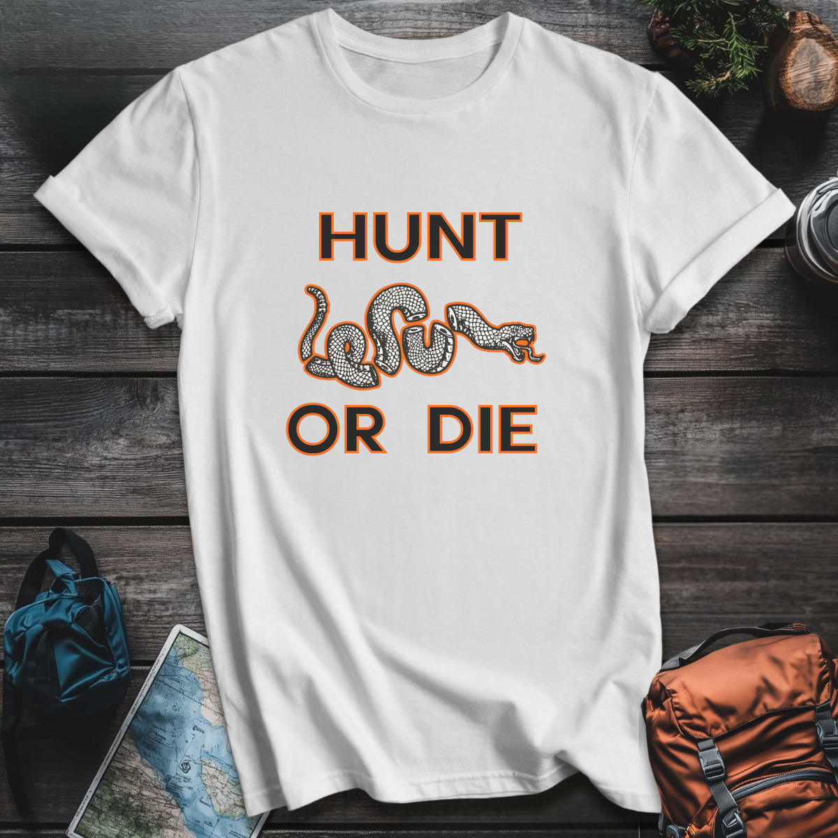 Hunt or Die T-Shirt - White variant