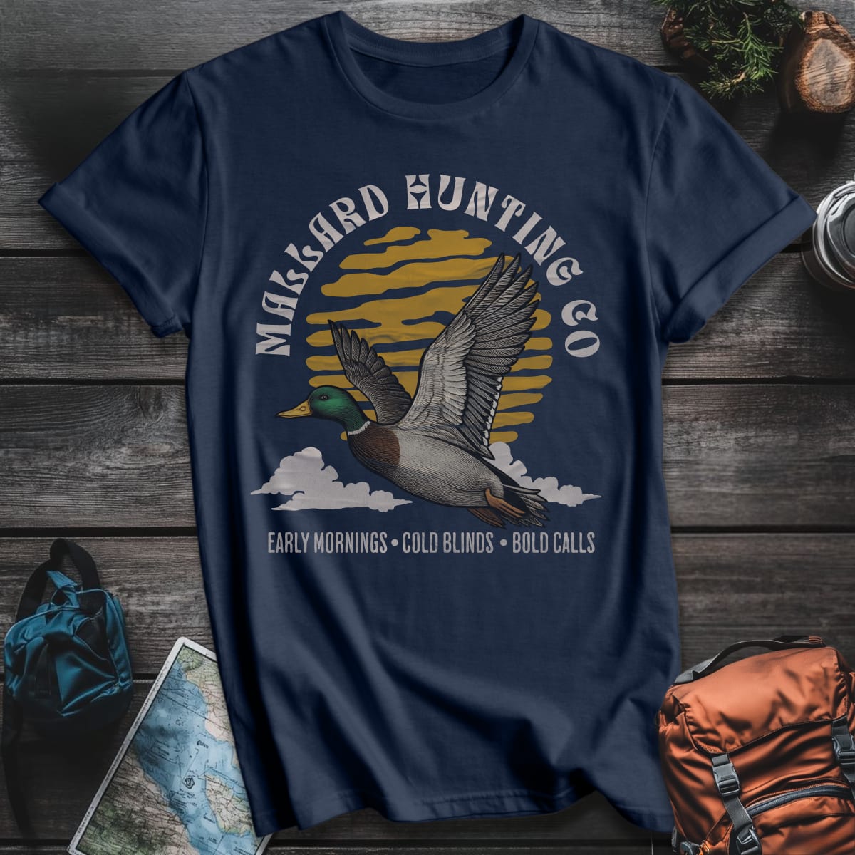 Mallard Hunting Co T-Shirt - Navy variant