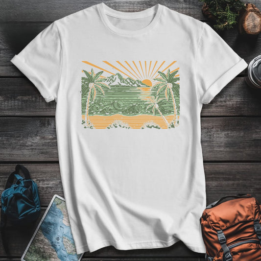 Mountain Surfscape T-Shirt - White variant