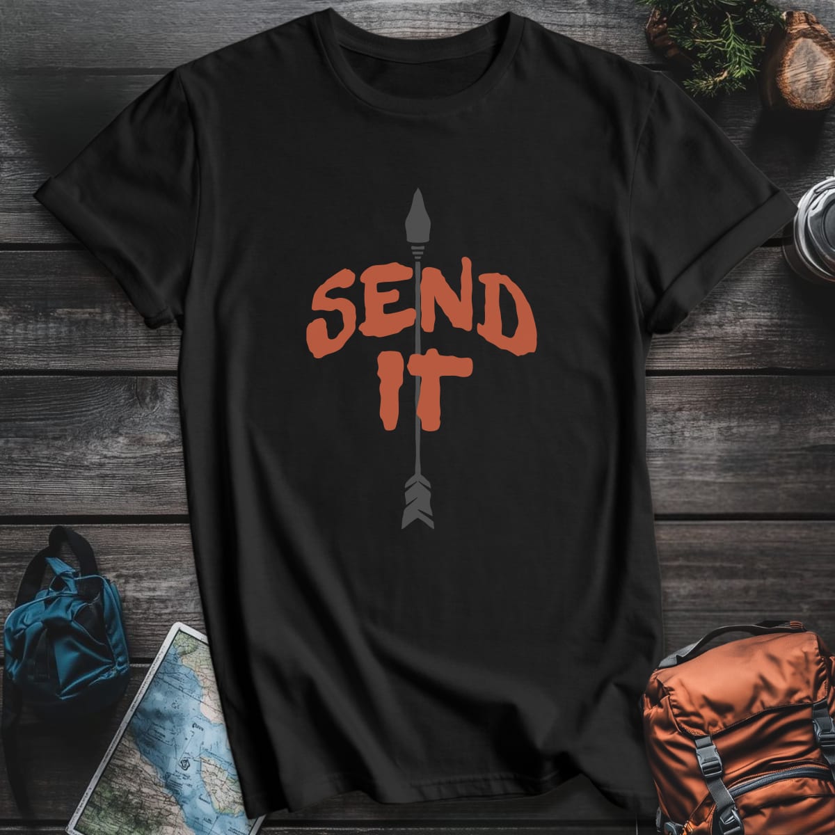 Send It Arrow T-Shirt - Black variant