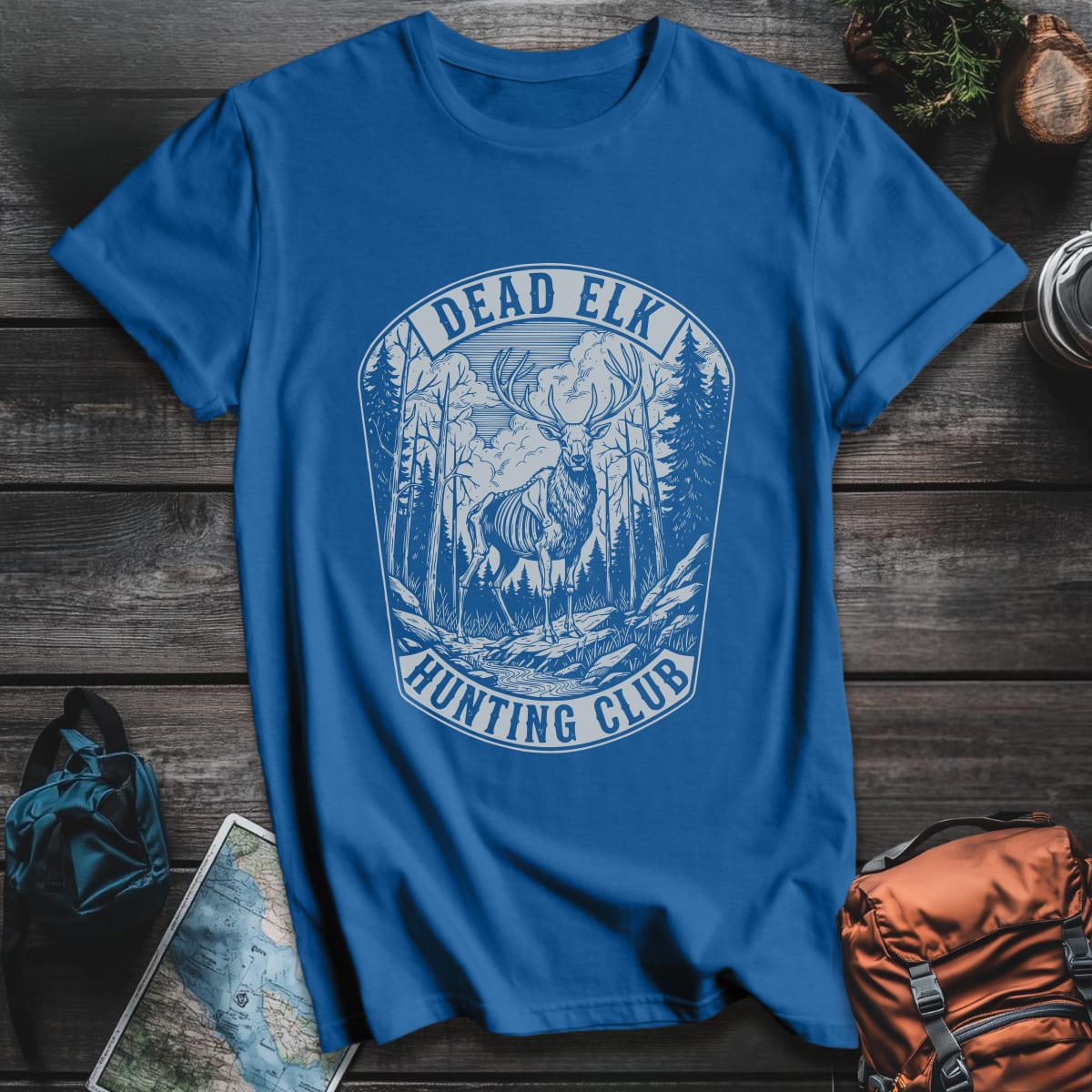 Dead Elk T-Shirt - Royal variant