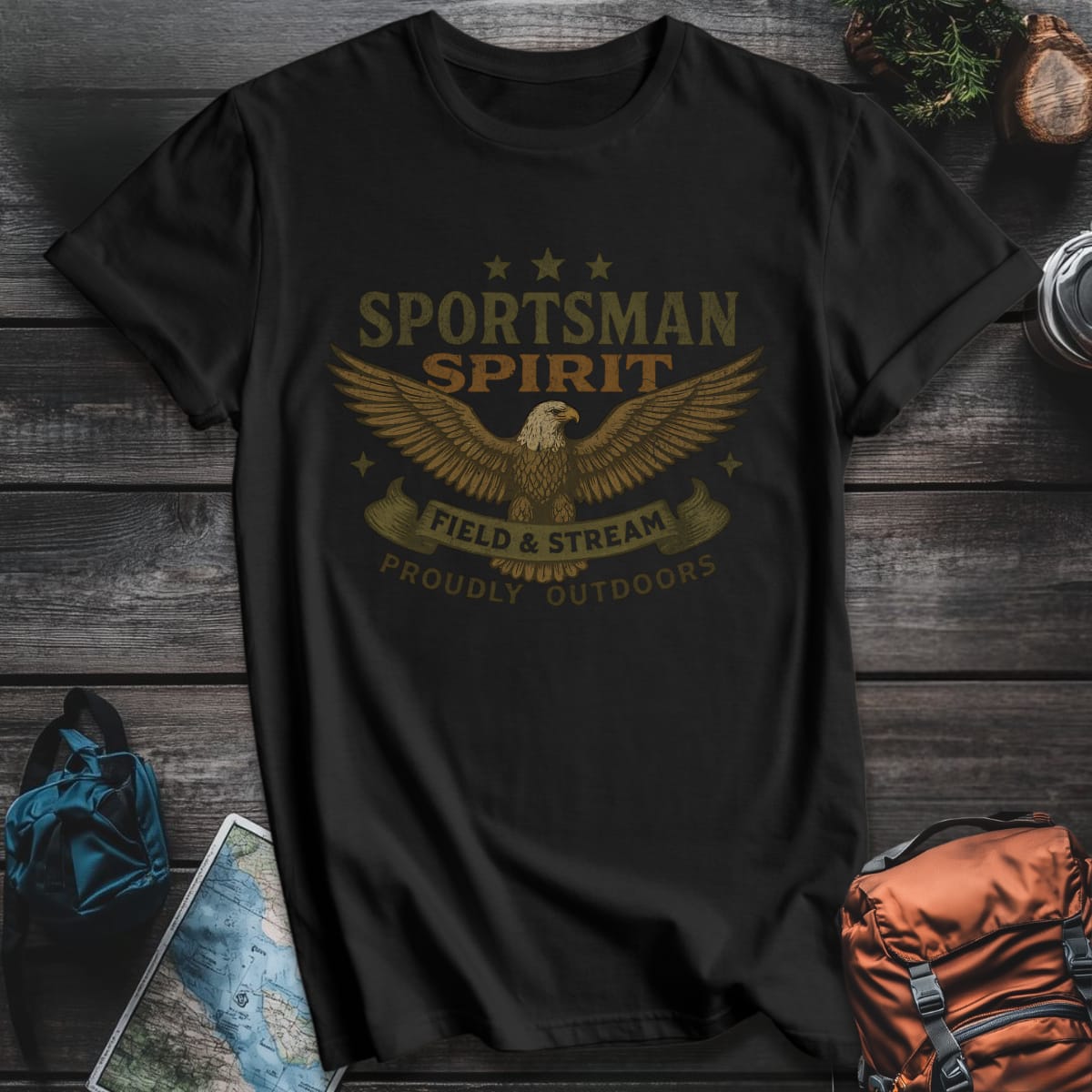 Sportsman Spirit T-Shirt - Black variant