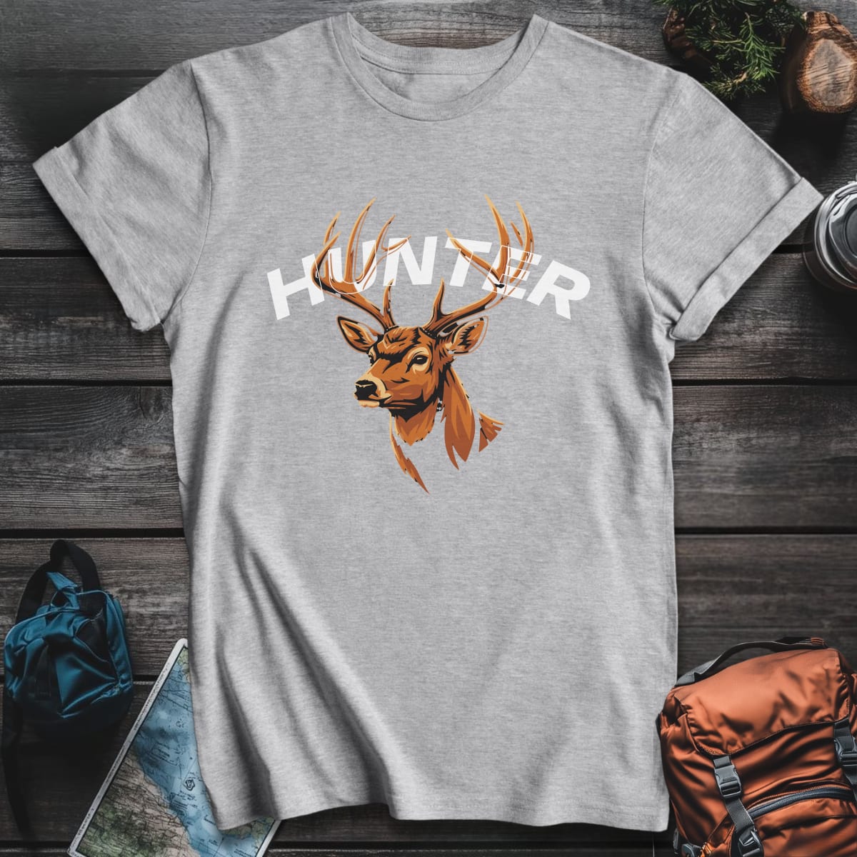 Hunter Buck T-Shirt - Sport Grey variant