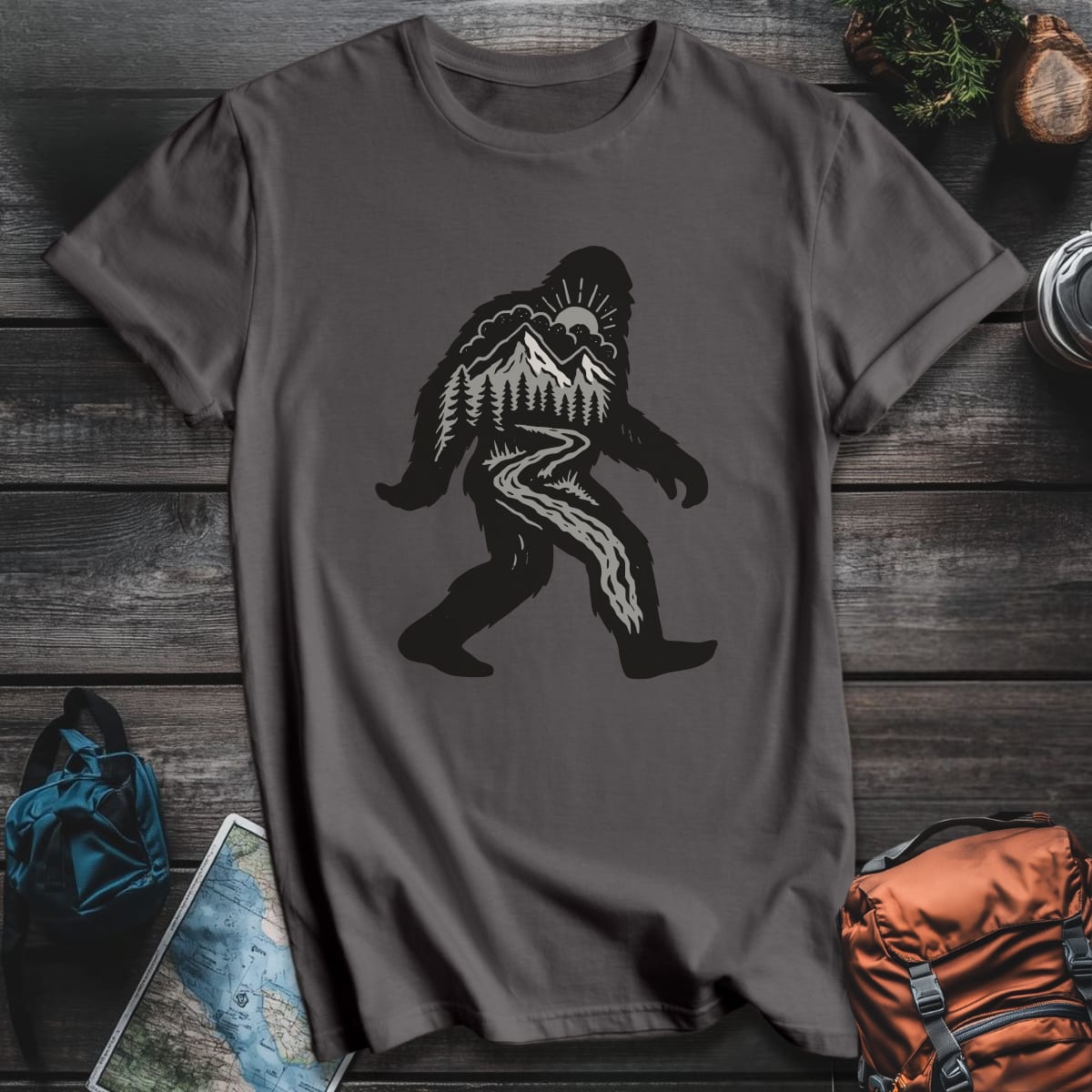 Wilderness Walker T-Shirt - Charcoal variant