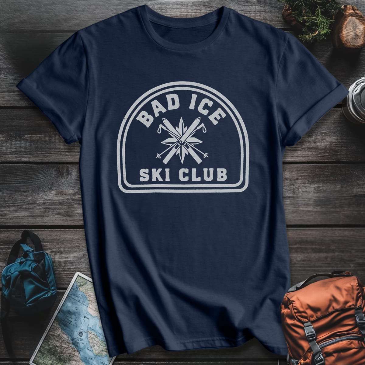 Bad Ice Ski Club T-Shirt - Navy variant