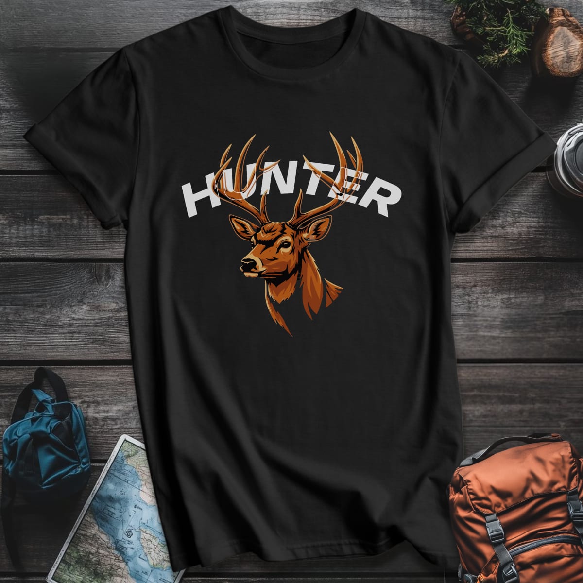 Hunter Buck T-Shirt - Black variant