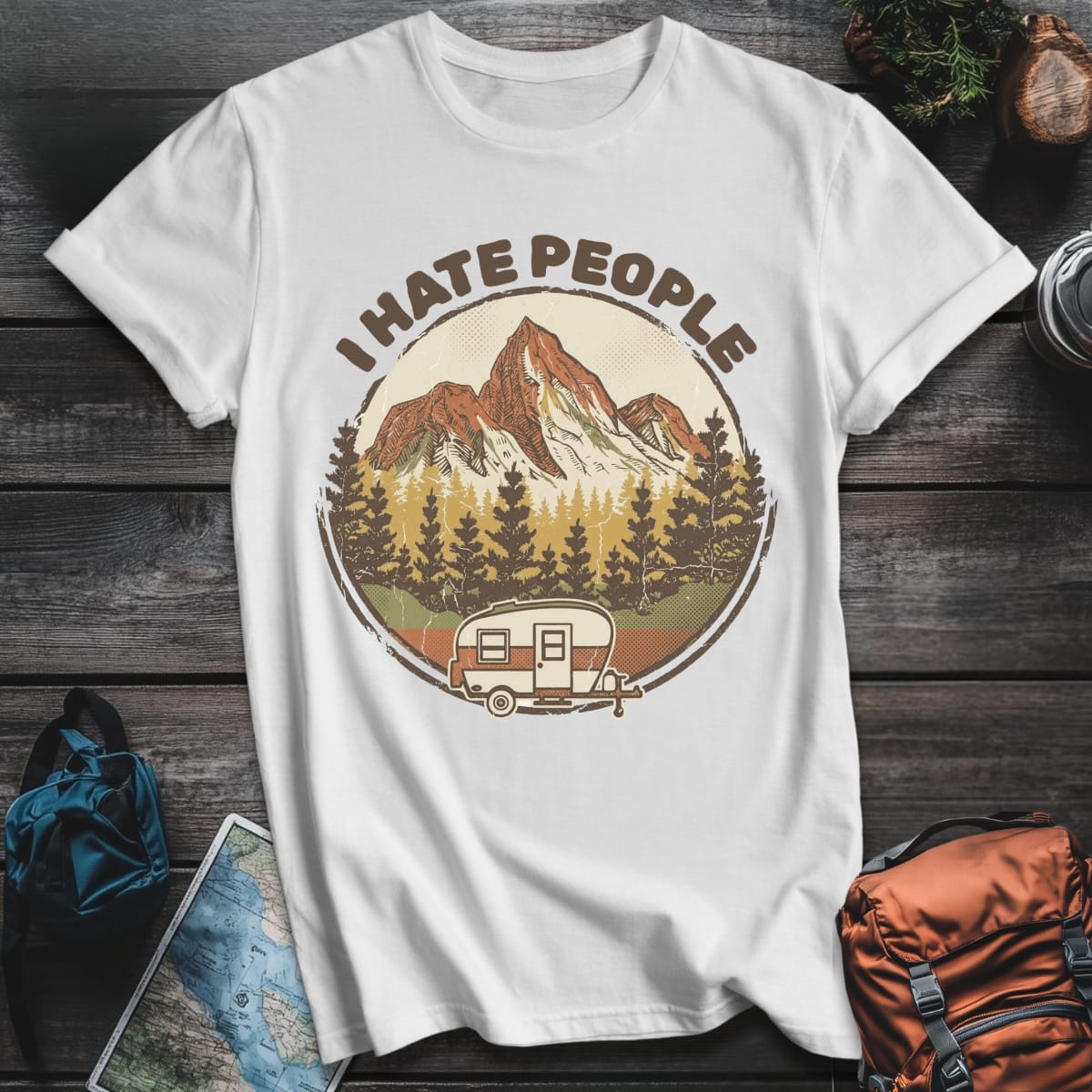 I Hate People T-Shirt - White variant