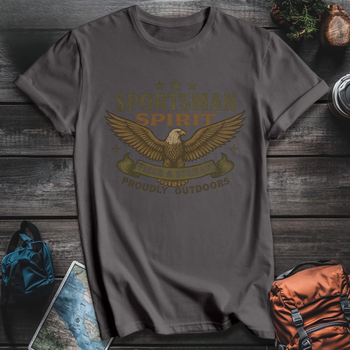 Sportsman Spirit T-Shirt - Charcoal variant