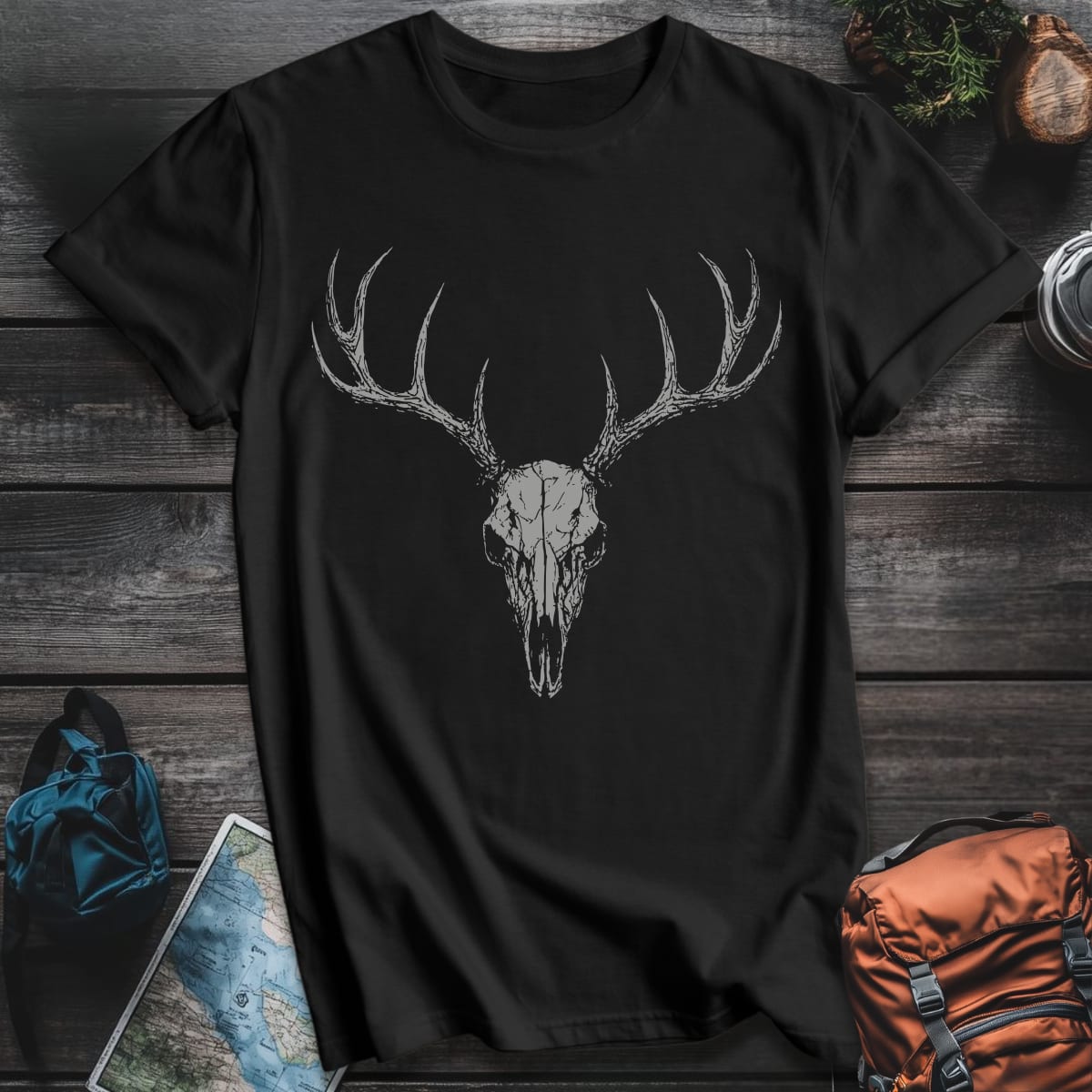 Skull Rack T-Shirt - Black variant