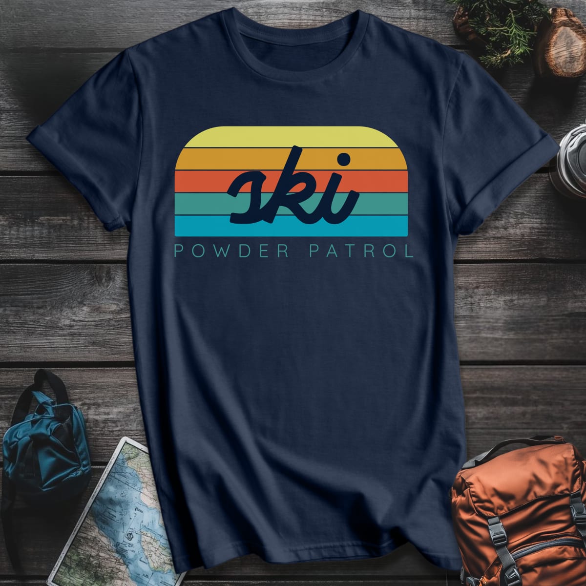 Powder Patrol T-Shirt - Navy variant