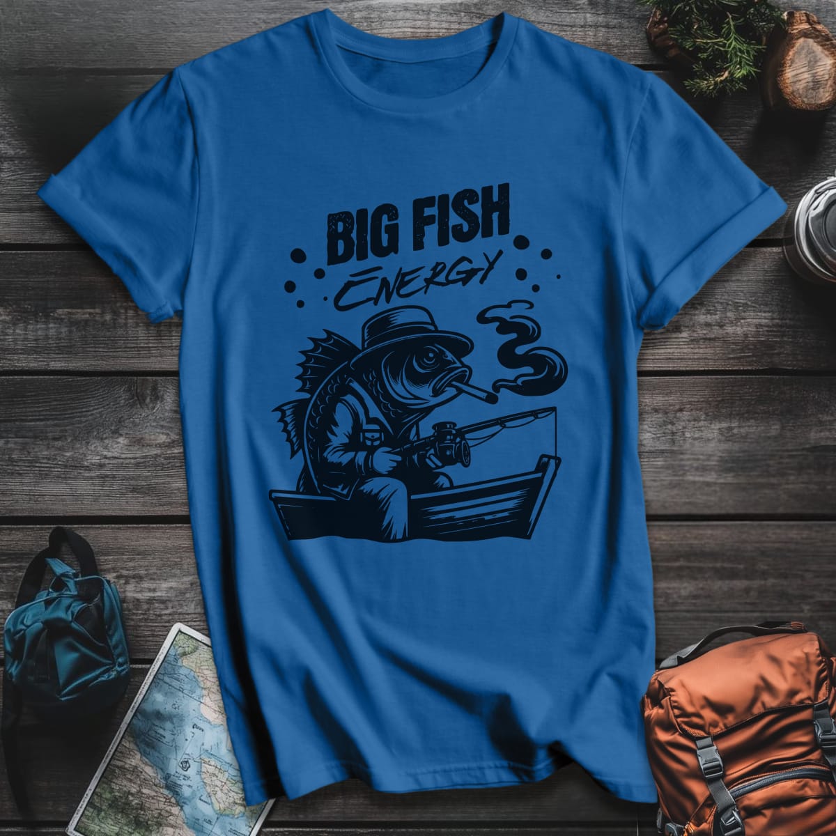 Big Fish Energy T-Shirt - Royal variant