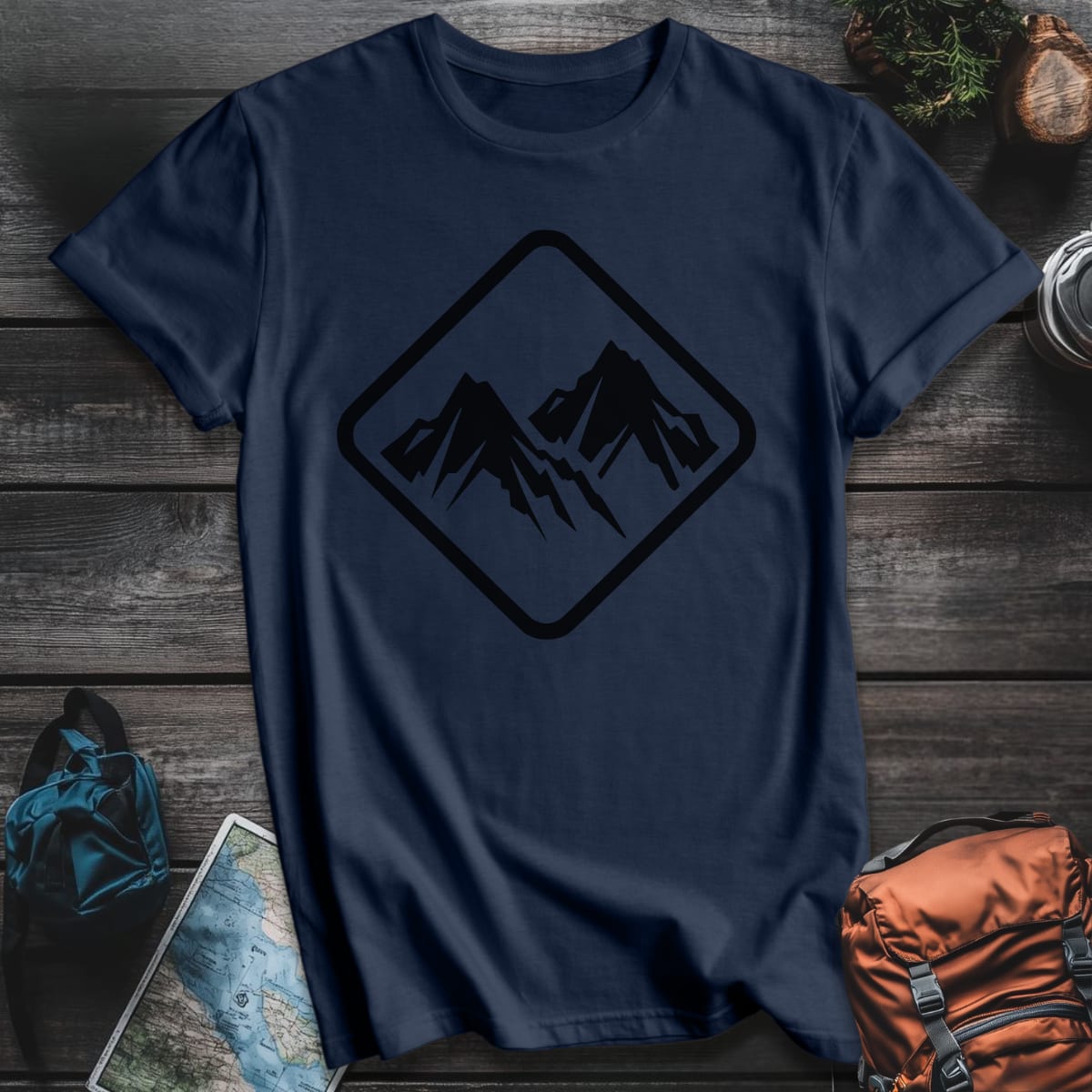 2 Peaks T-Shirt - Navy variant