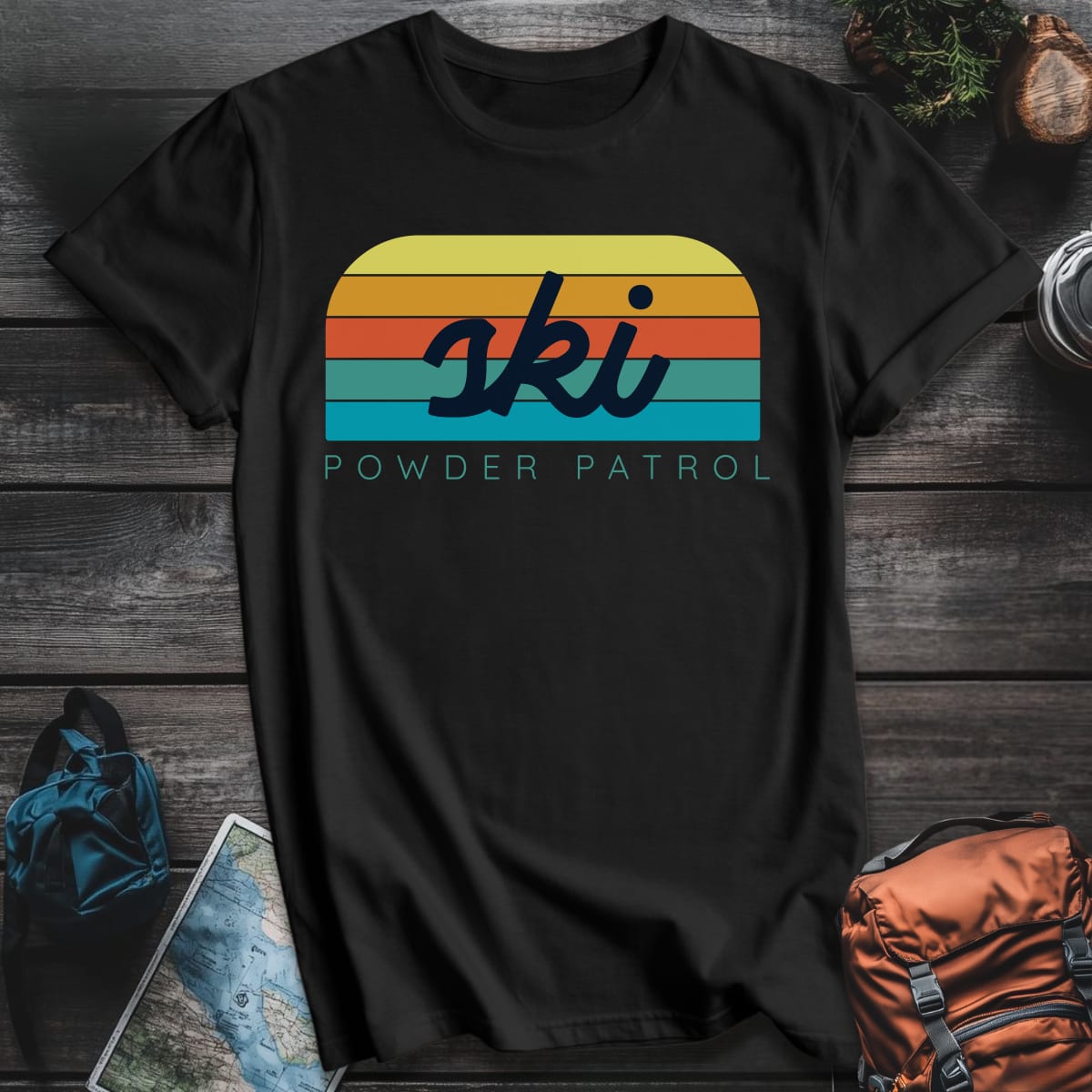 Powder Patrol T-Shirt - Black variant