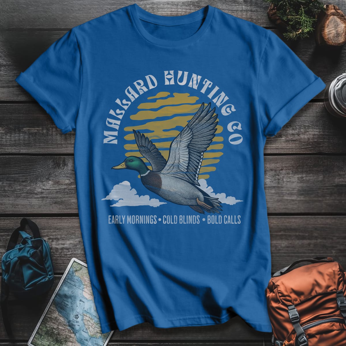 Mallard Hunting Co T-Shirt - Royal variant