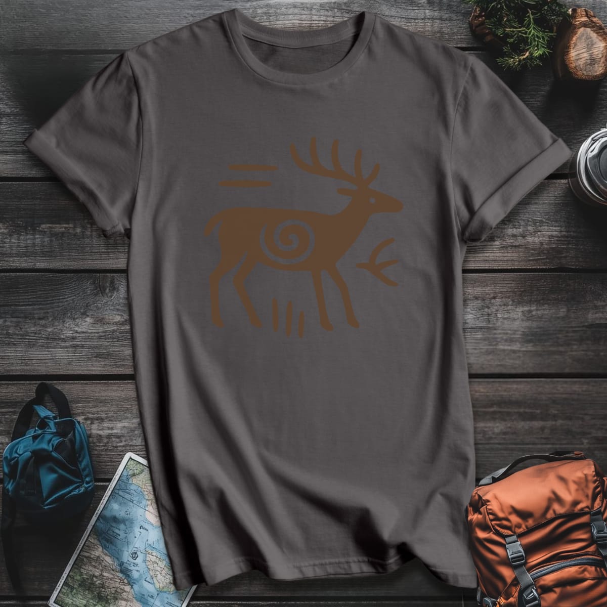 Wapiti T-Shirt - Charcoal variant