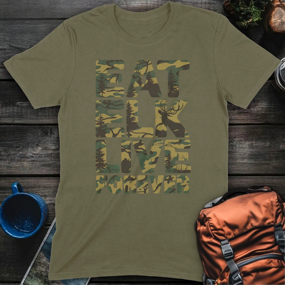 Eat Elk - Military Green