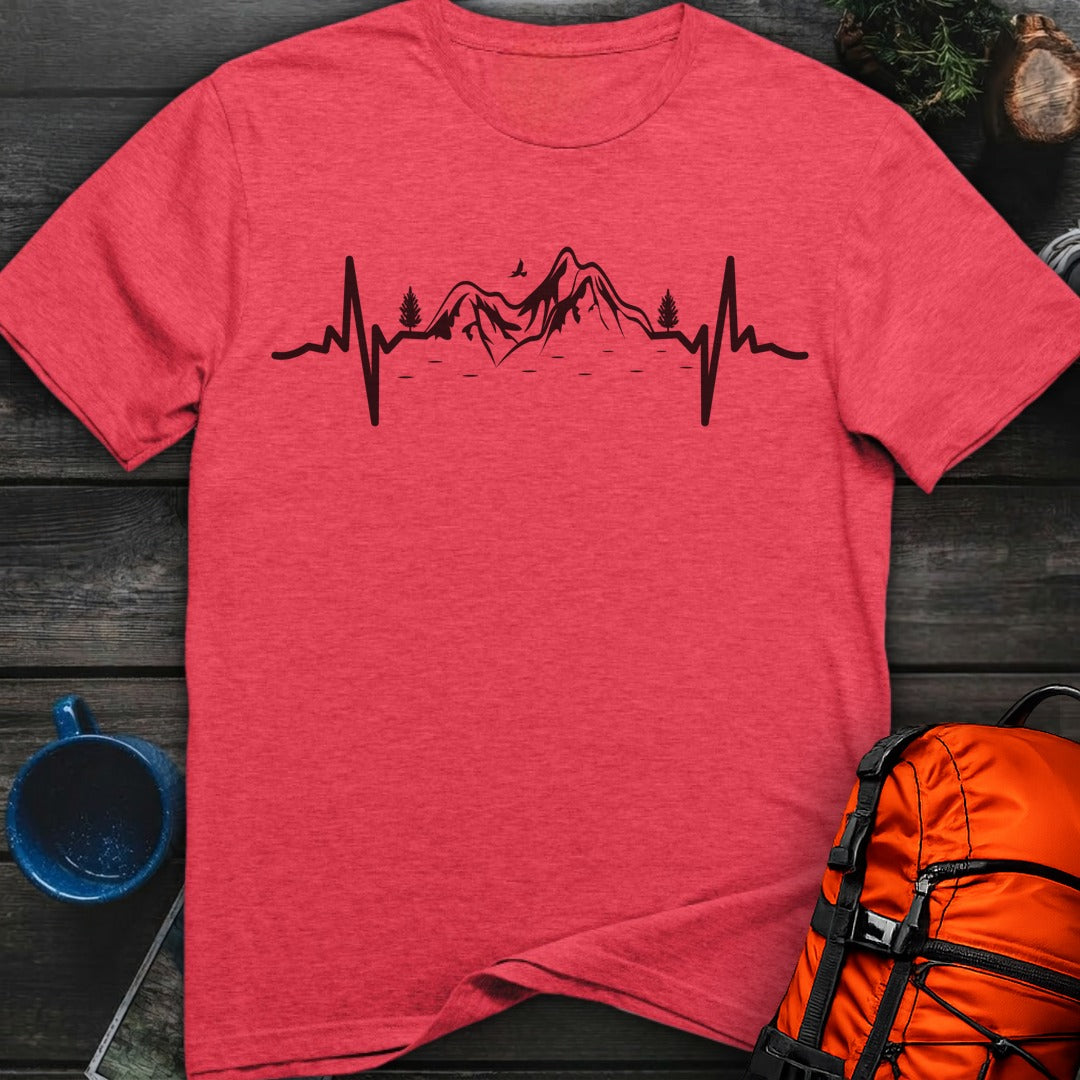 EKG Love Mountains - Heather Red