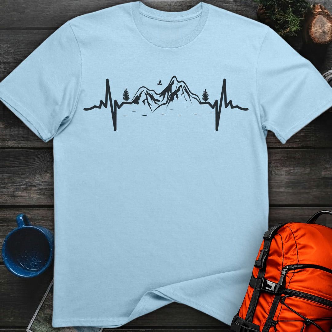 EKG Love Mountains - Light Blue