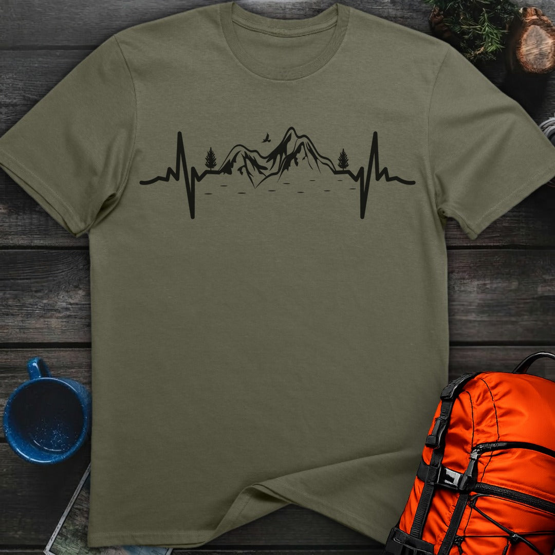EKG Love Mountains - Military Green