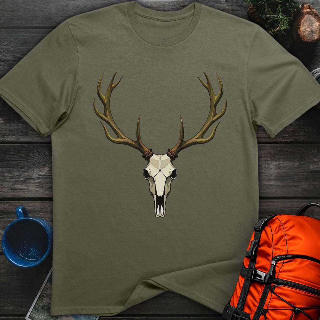 Elk Skull - Military Green