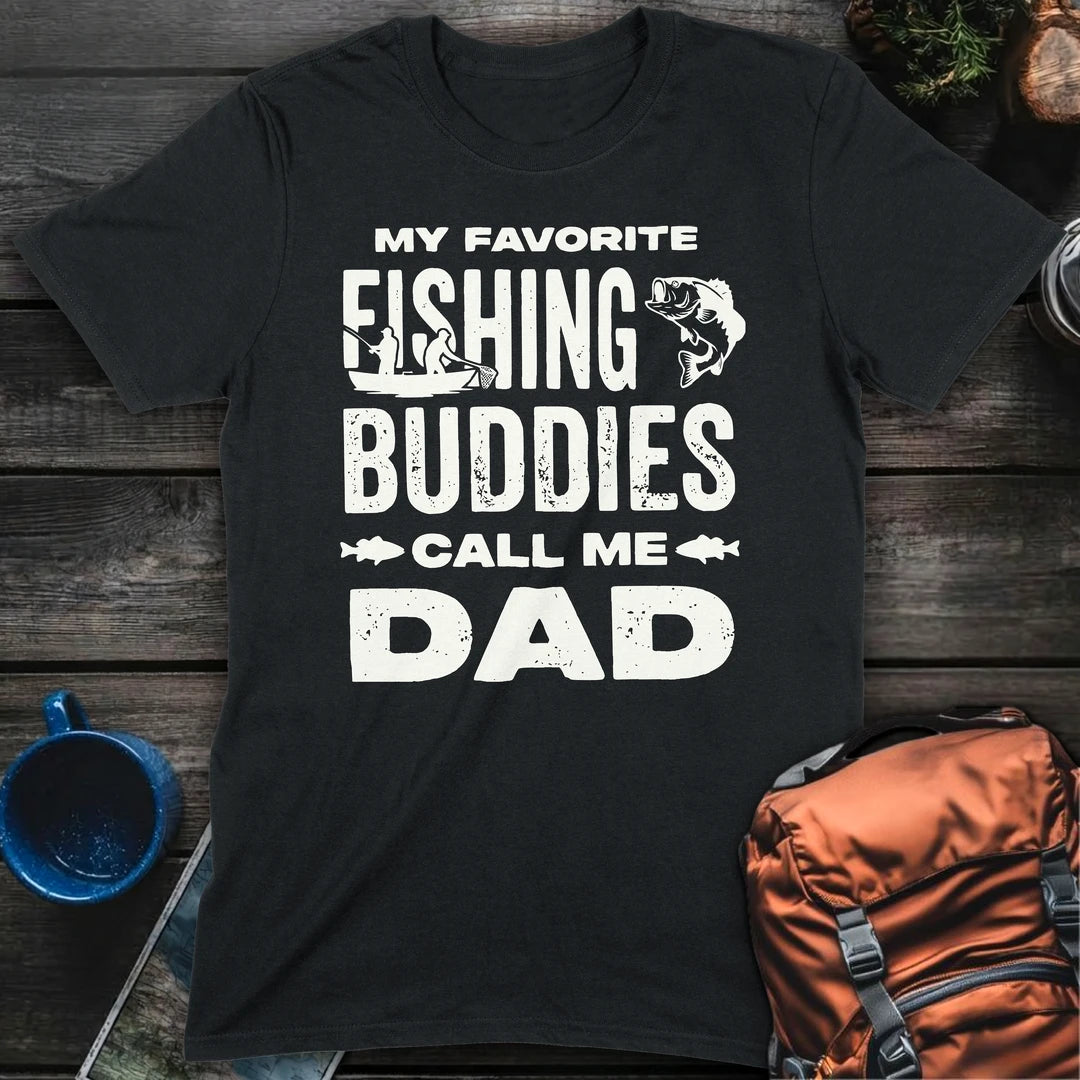 Fishing Buddies Dad - Black