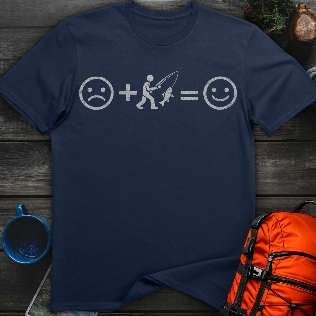 Fishing Equals Happy - Navy