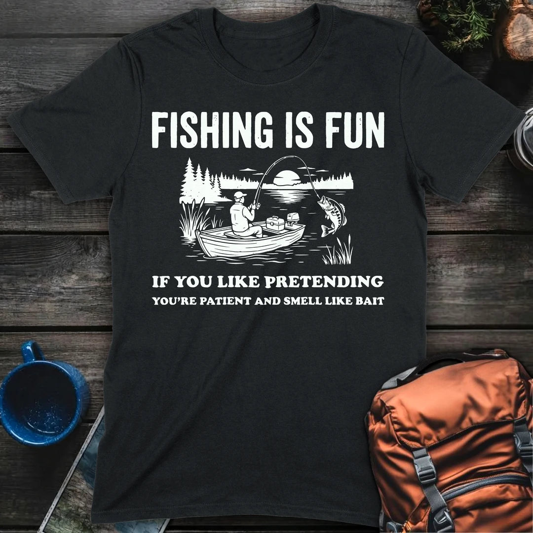 Fishing Is Fun - Black