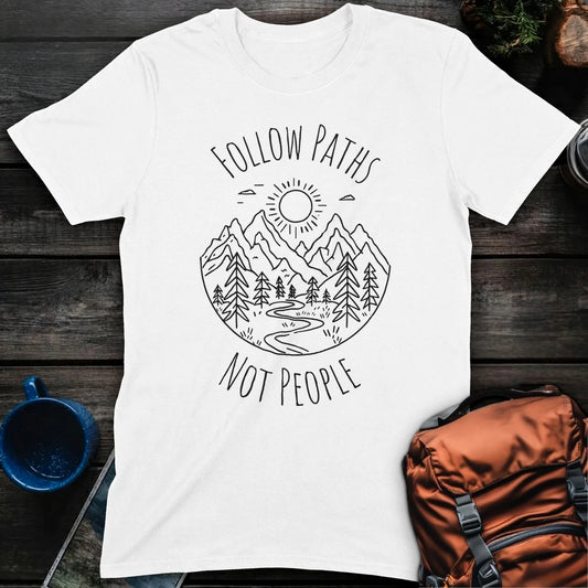 Follow Paths Not People - White