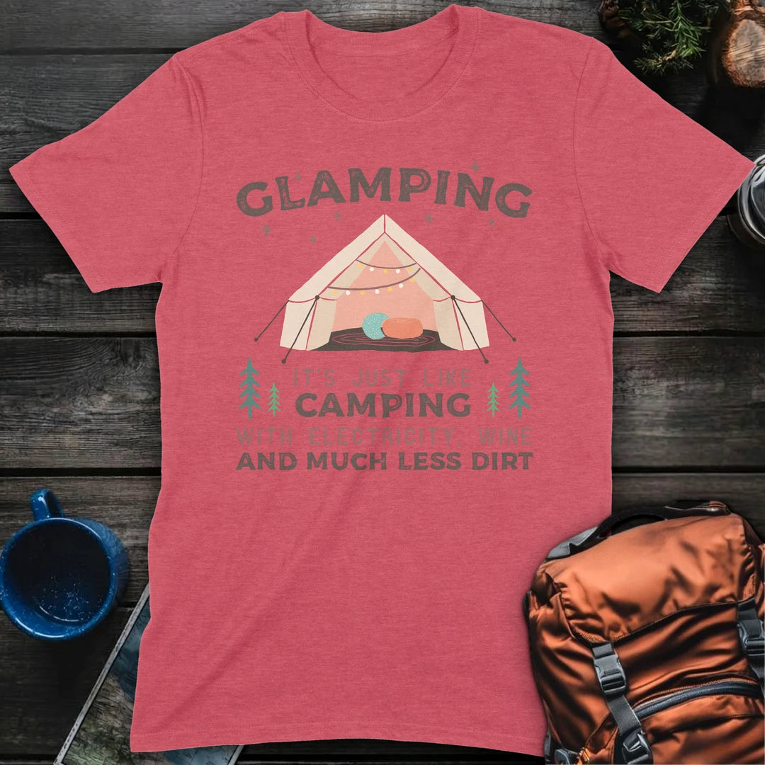 Glamping Wine and Dirt - Heather Red