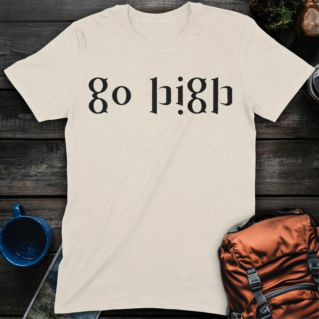 Go High Ambigram - Natural