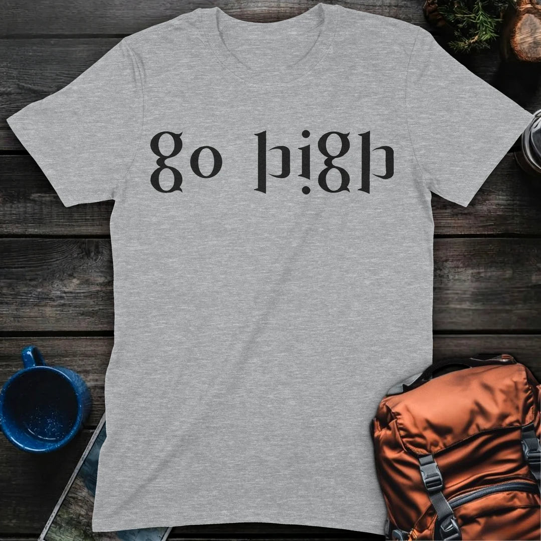 Go High Ambigram - Sport Grey