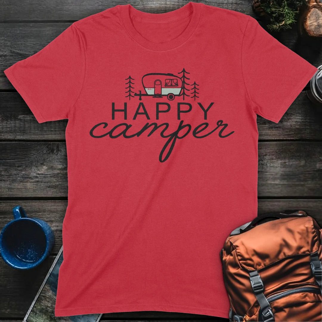 Happy Camper Green - Red
