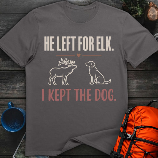 He Left for Elk. I Kept the Dog. - Charcoal