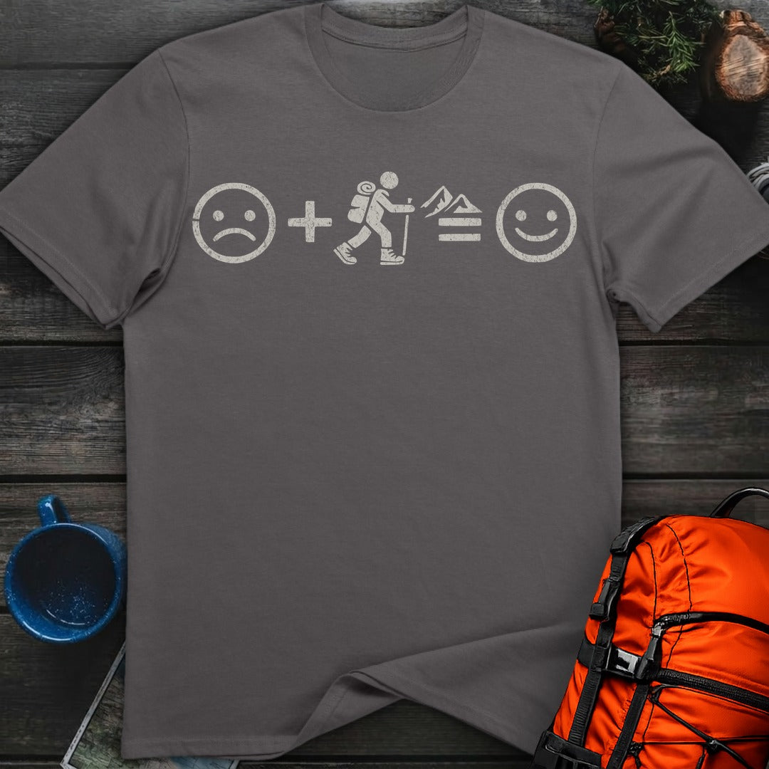 Hiking Equals Happy - Charcoal