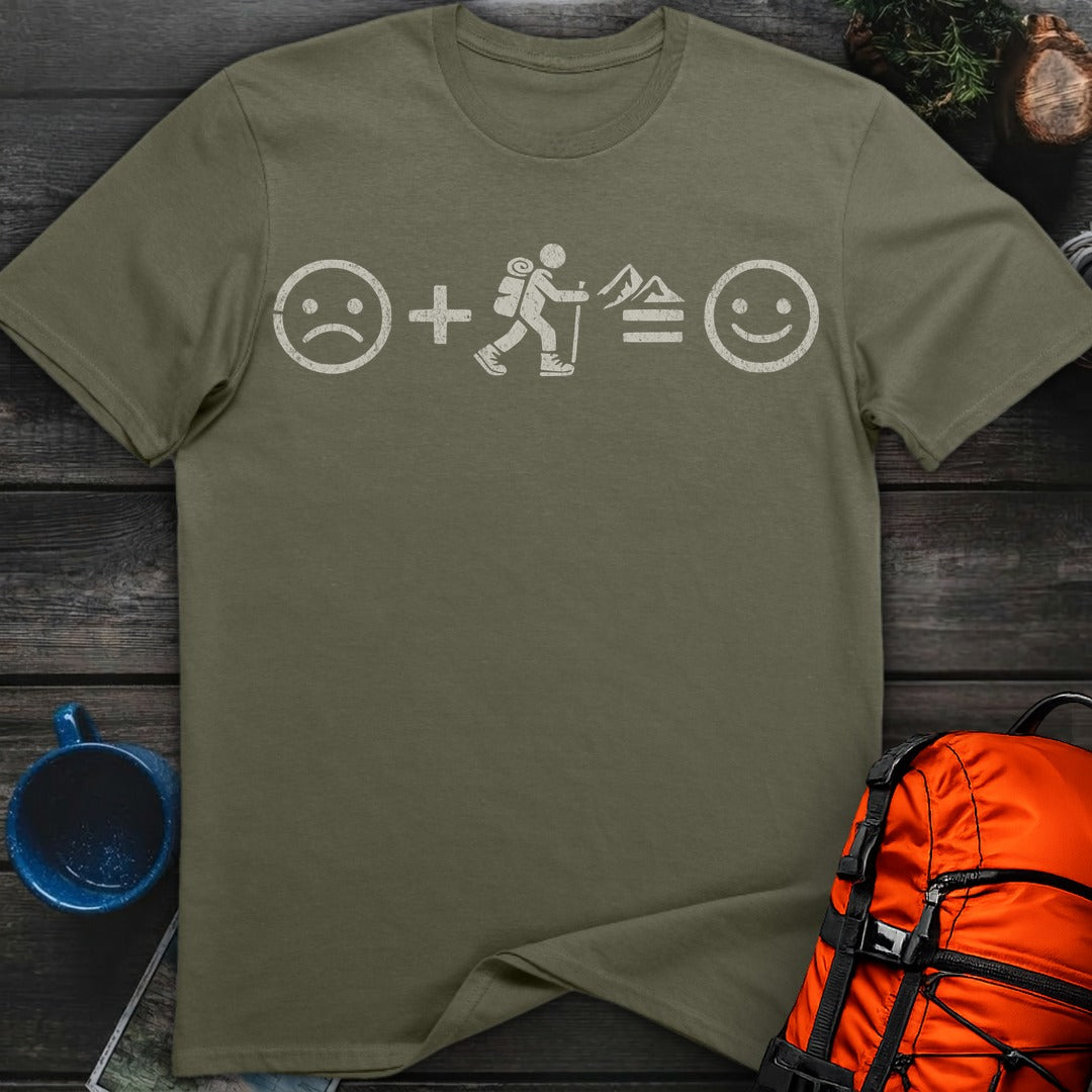 Hiking Equals Happy - Military Green