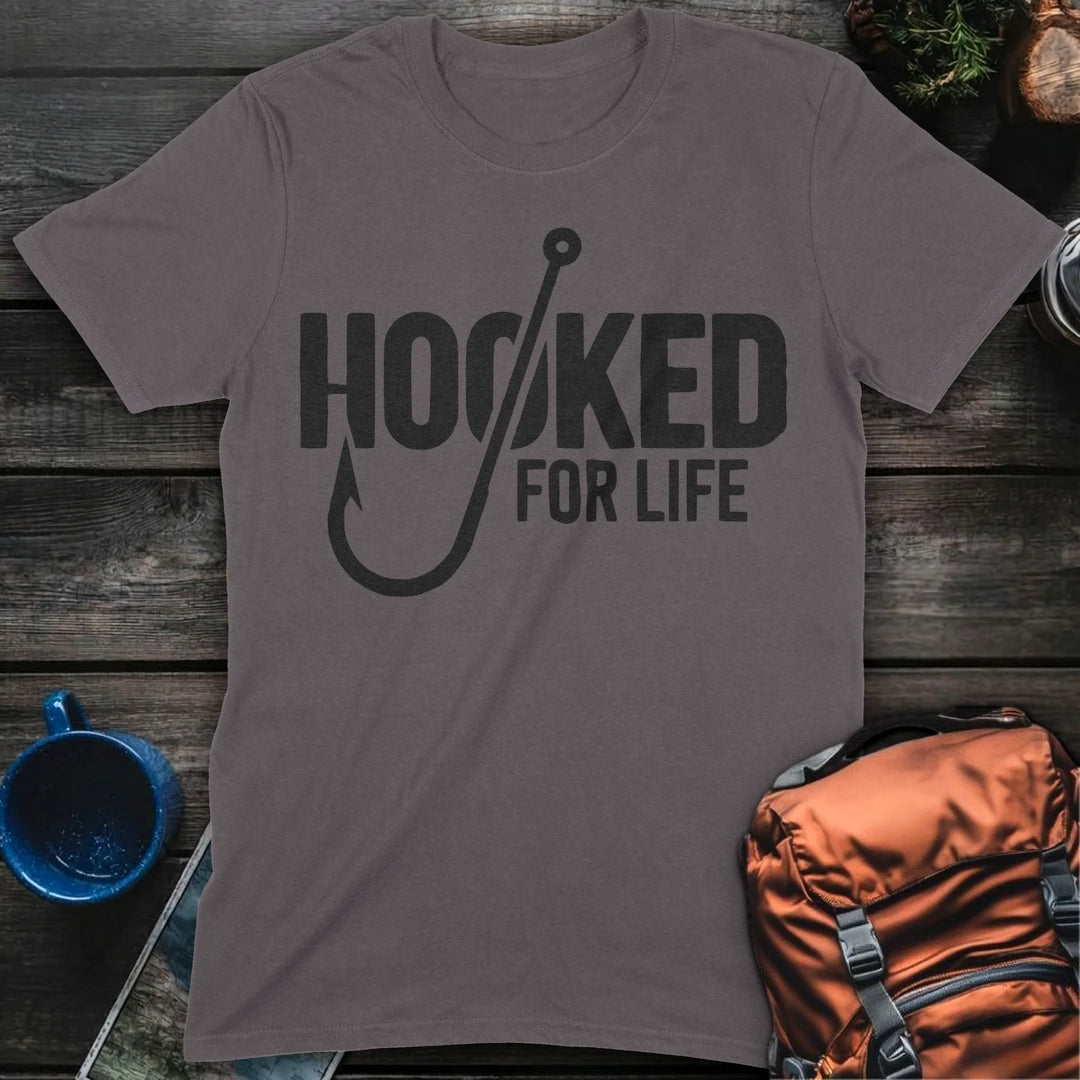 Hooked On Fishing - Charcoal