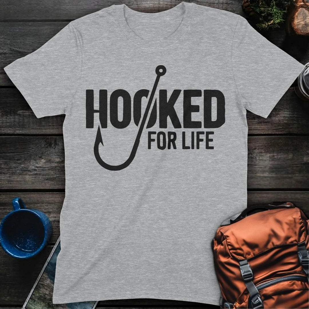 Hooked On Fishing - Sport Grey