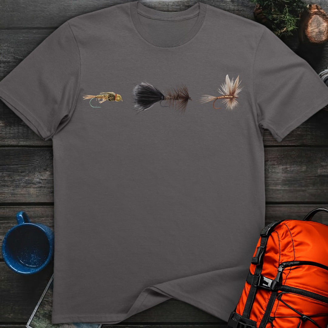 Iconic Flies - Charcoal