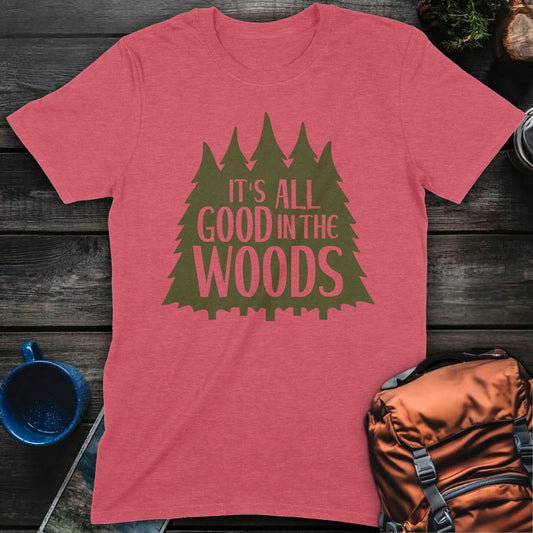 Its All Good In The Woods - Heather Red