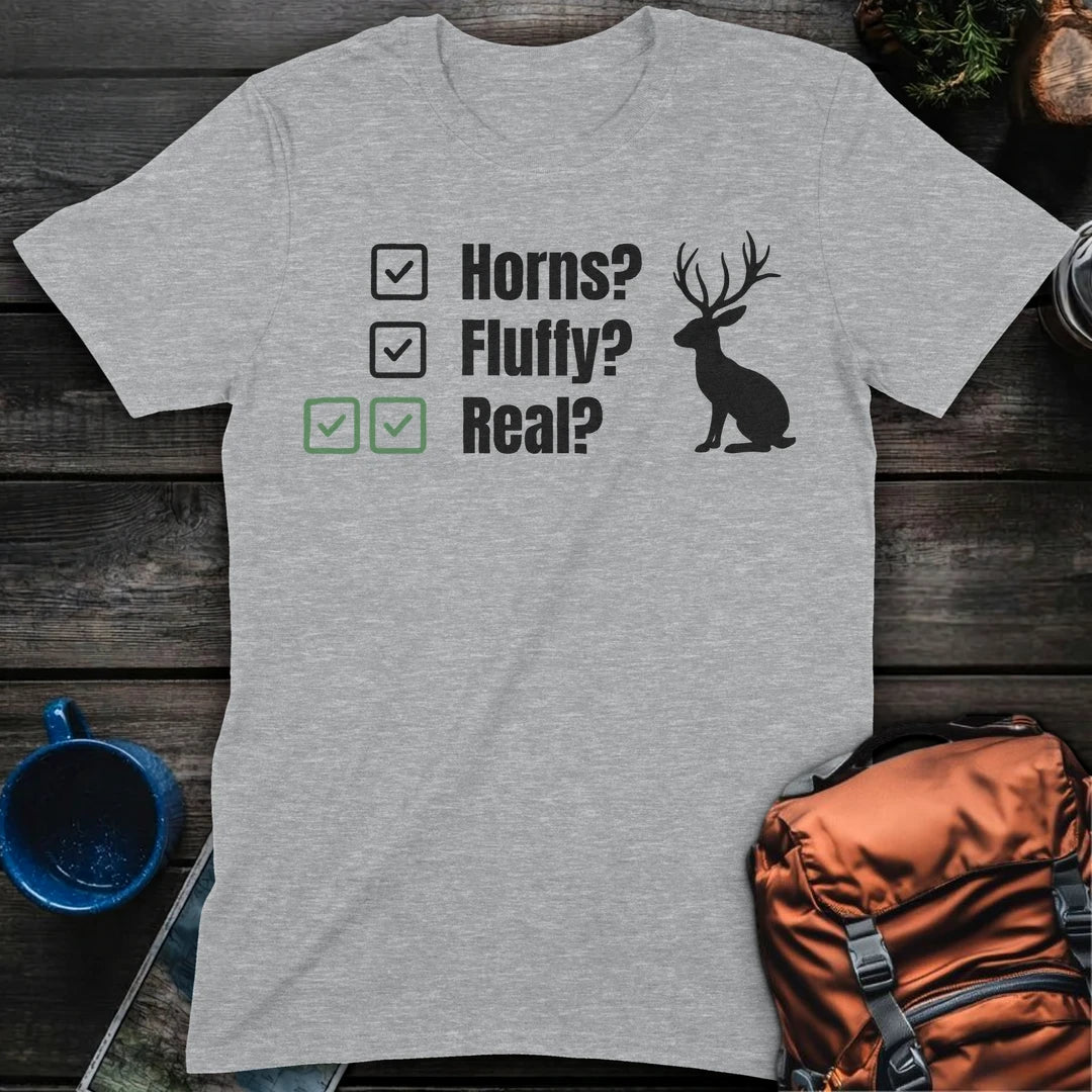 Jackalopes Exist White - Sport Grey