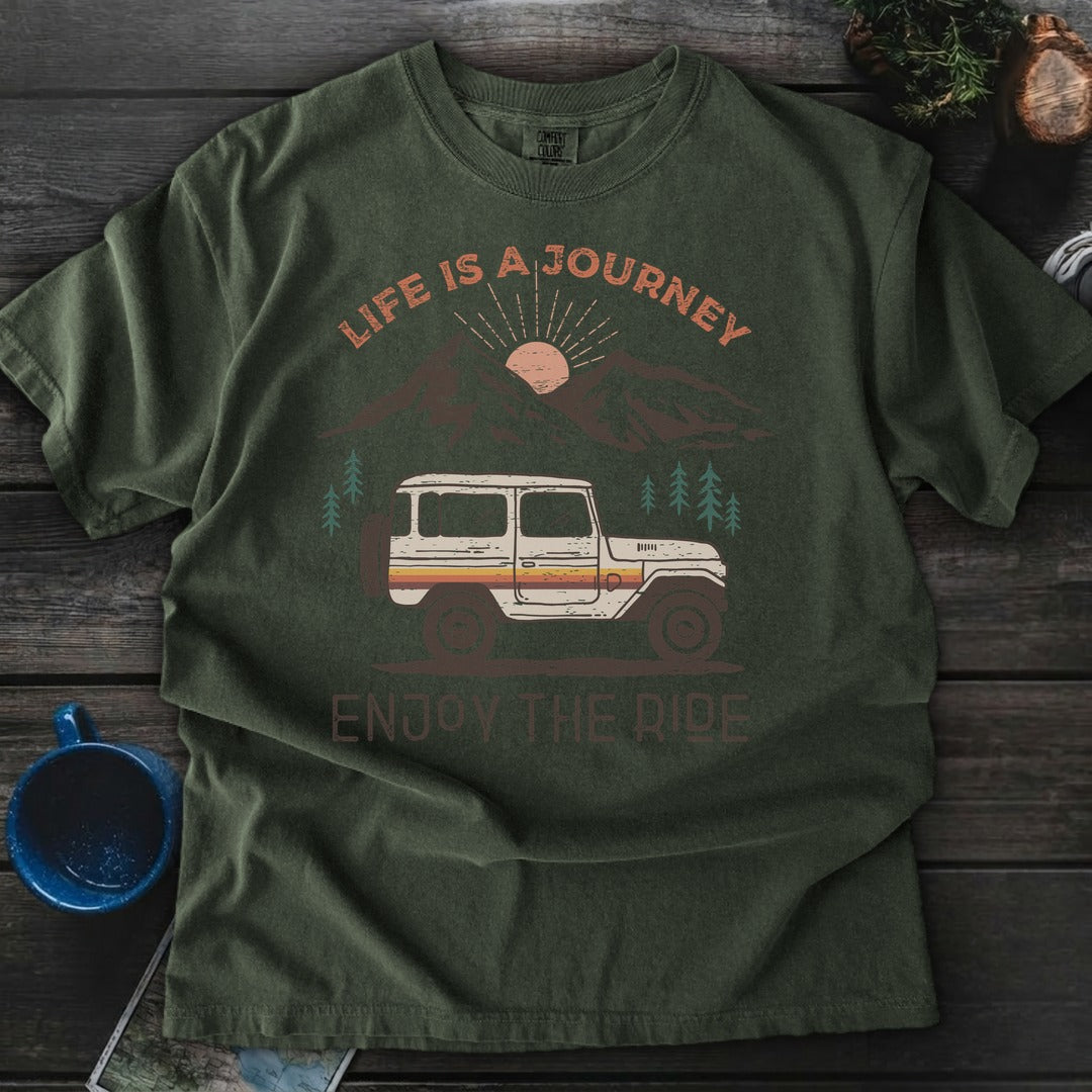Life Is A Journey Enjoy Ride - Moss