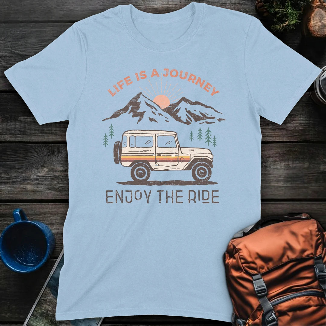Life Is A Journey Enjoy Ride - Light Blue
