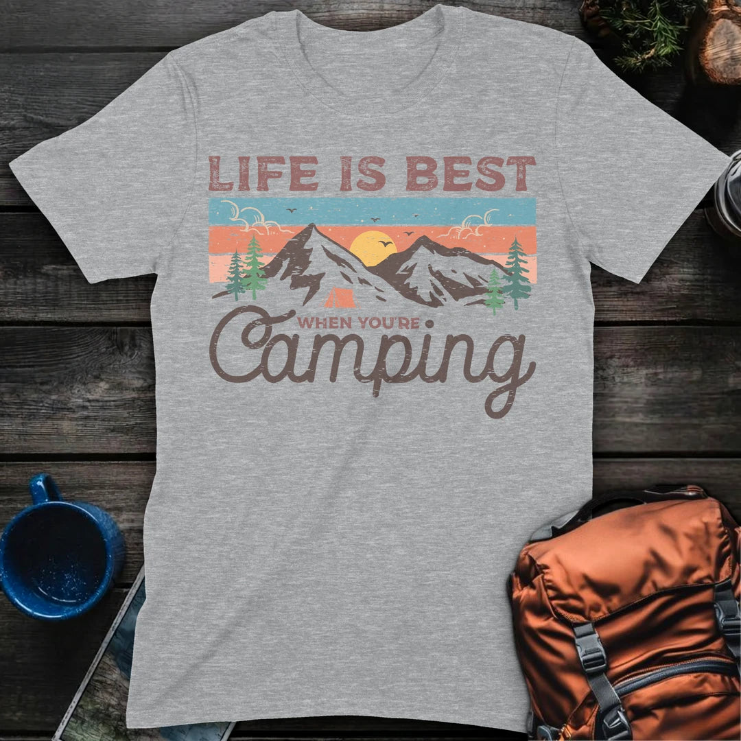 Life Is Best Camping - Sport Grey
